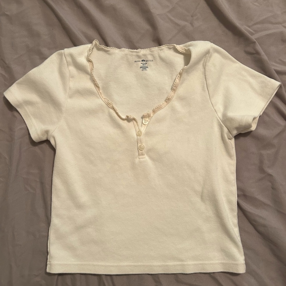 Brandy Melville Cream Crop Top